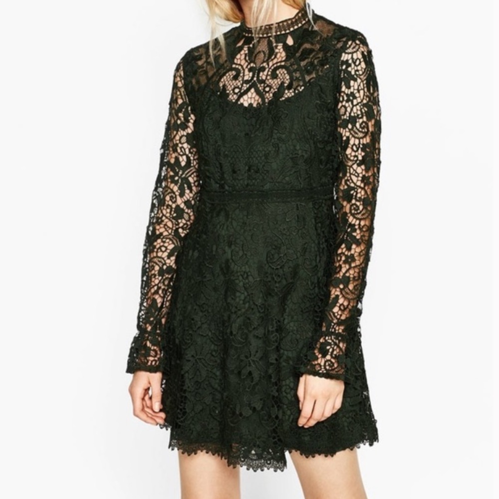 Dark Green Zara Dress - Medium 💚